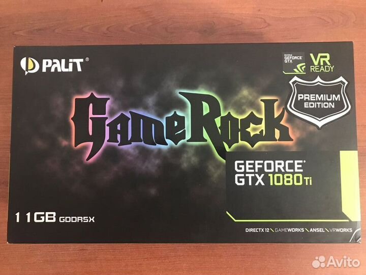 Nvidia geforce GTX 1080 ti Palit 11GB Game Rock