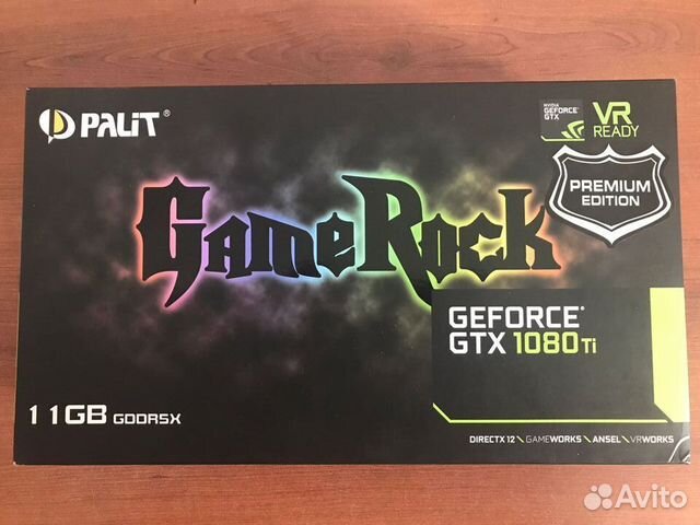 Nvidia geforce GTX 1080 ti Palit 11GB Game Rock