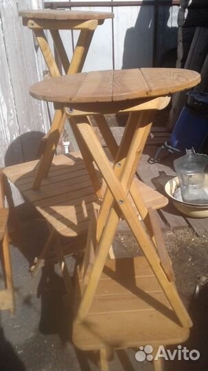 Этажерка столик раскладной