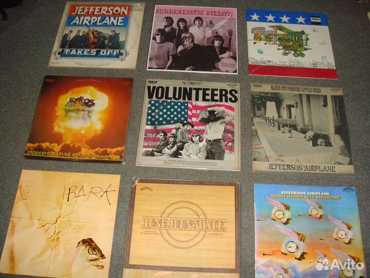 Большая коллекция винила Jefferson Airplane 15LP