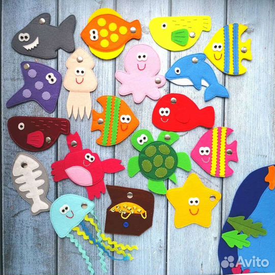 Игра из фетра Магнитная рыбалка