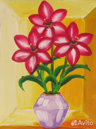 Картина на подарок. Цветы