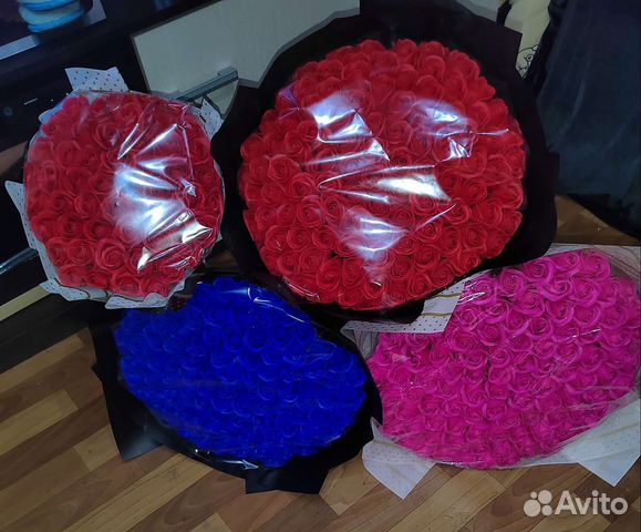 Букеты из мыльных роз