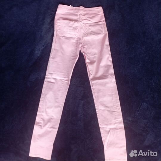 Джинсы розовые для девочки 36