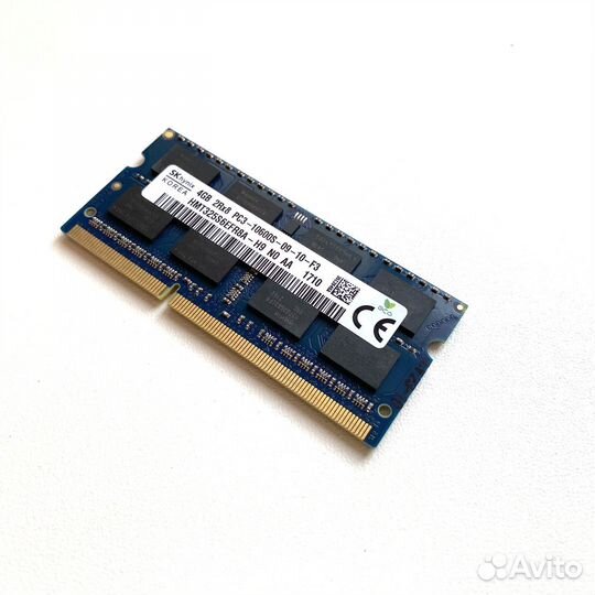 Озу SK Hynix DDR3 4GB 1333мгц PC3-10600S 1.5v