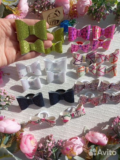 Резиночки для волос ручной работы