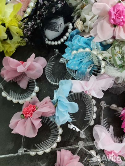 Заколки, резинки, ободки, повязка на голову