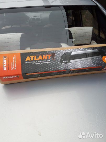 Креплнние на богажник авто для лыж и сноуборда