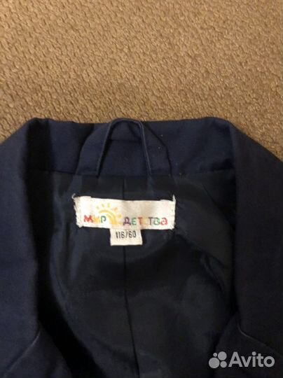 Жилет и пиджак детский 116 рост