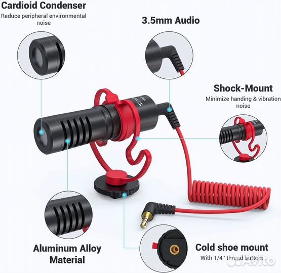 Накамерный микрофон SmallRig Simorr Wave S1