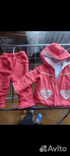 Костюм утепленный на девочку, рост 68