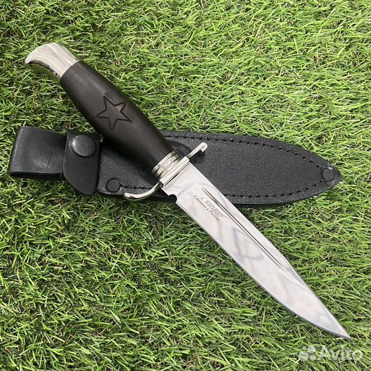 Туристический нож Нквд (нержавеющая сталь,граб)