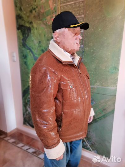 Кожаная дубленка мужская