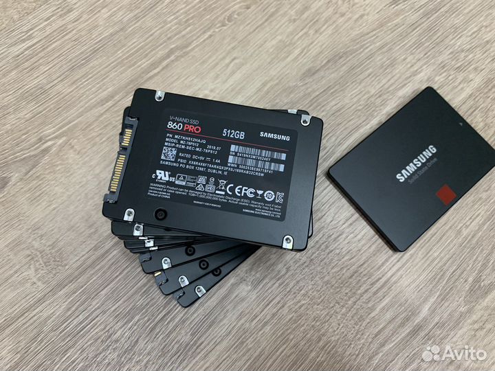 SSD Samsung 860 PRO 512 gb 10 штук