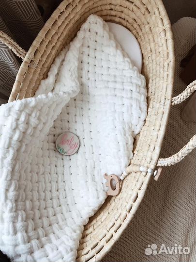 Детский пледик вязаный