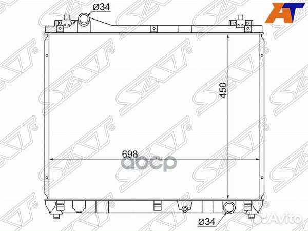 Радиатор Suzuki Grand Vitara 05-16 SK0006-M16A Sat