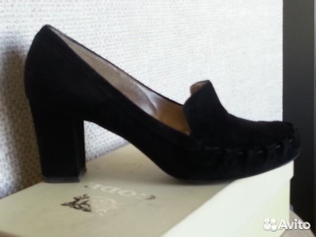 Замшевые туфли чёрного цвета, т.м. gode, Италия