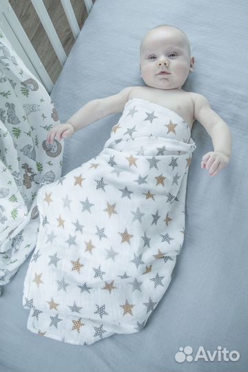 Пелёнки из муслина для самых маленьких )