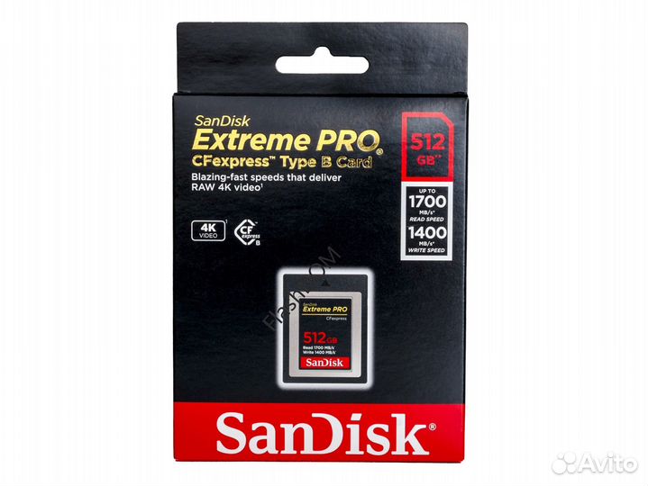 Sandisk Extreme Pro CFexpress 512GB 1700/1400