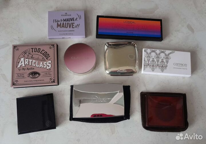 Палетки теней, Dior, Clarins, Guerlain