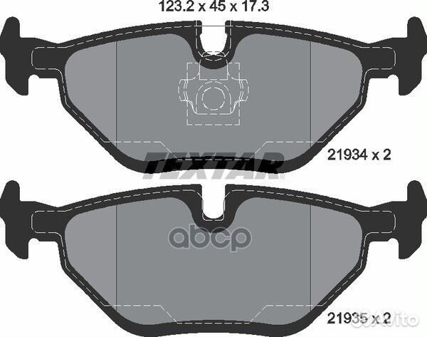 Колодки тормозные дисковые с противошумной плас