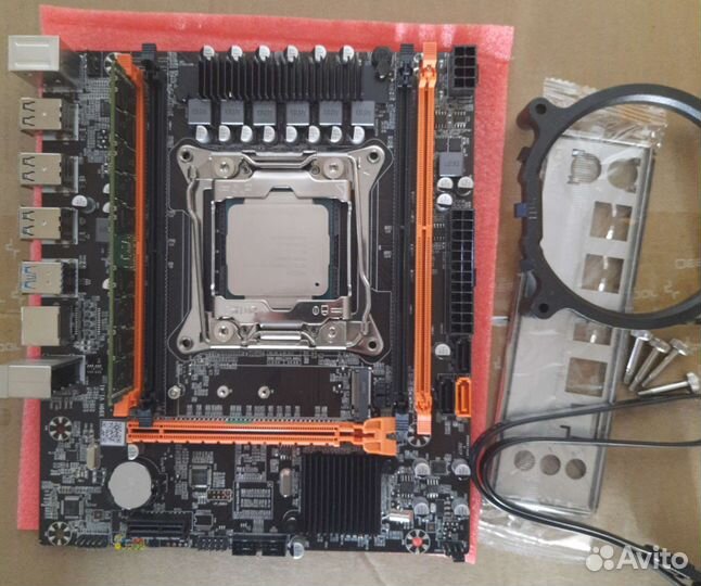 Комплект мать x99 + процессор E5-2630v3+ 16 gb