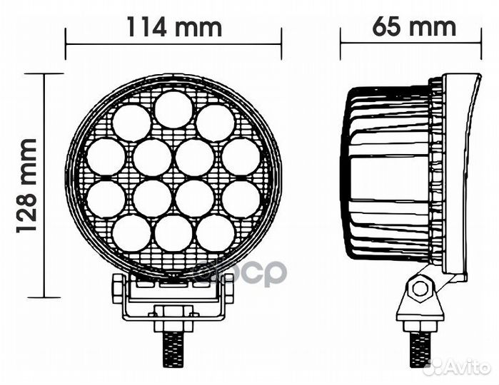 Светодиодная фара вымпел WL-142CF ближний свет