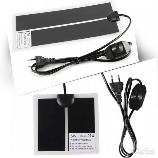 Термоковрик 7вт с регулировкой температуры