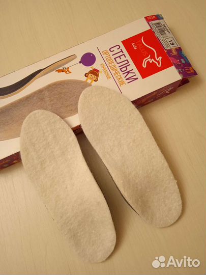 Стельки детские зимние