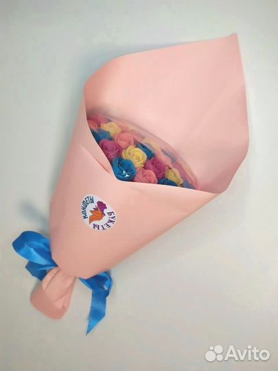 Букет - 29 Роз из Белого Шоколада