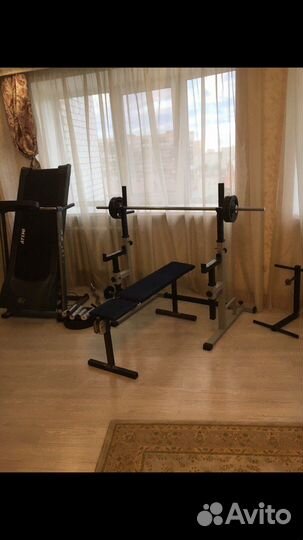 Штанга гриф блины бу