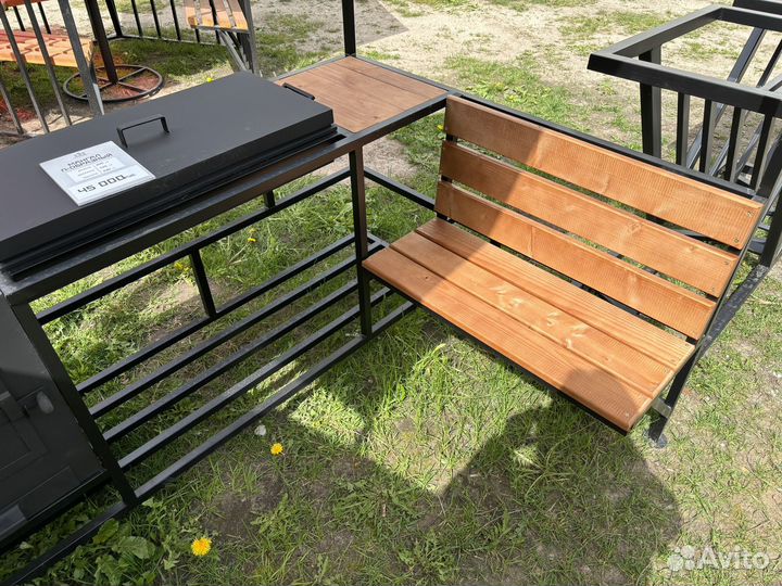 Мангал с печью