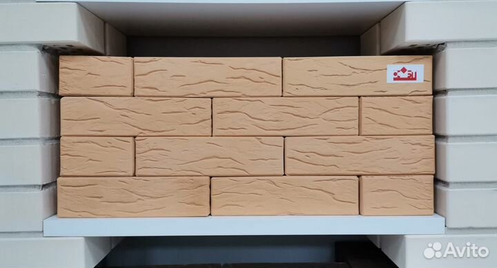 Кирпич облицовочный Солома рустик 1,0 нф