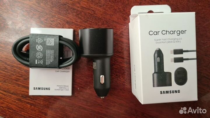 Зарядное устройство в прикуриватель Samsung 45W