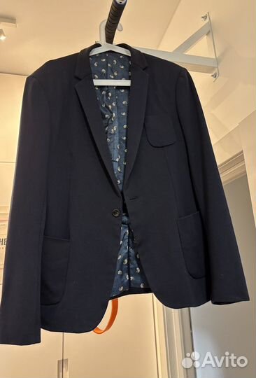 Пиджак темно-синий M-L