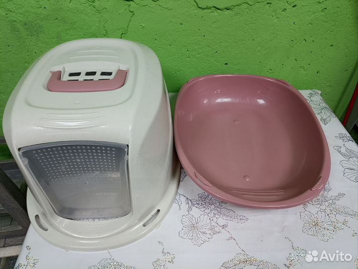 Кошачий лоток закрытый
