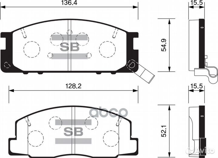 Колодки тормозные toyota estima/emina/liteace п