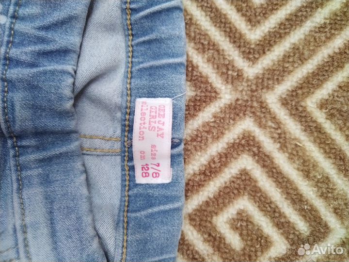 Джинсы для девочки 128