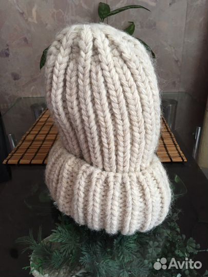 Шапка вязаная женская