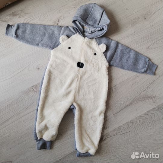 Комбинезон детский теплый Мишка, новый