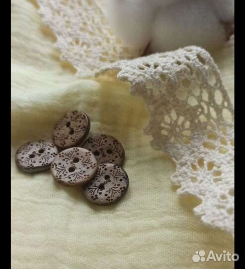 Кокосовые пуговицы