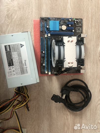 Материнская платa+ i5-3570 + 4gb ram + бп 420W