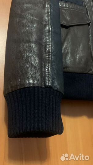 Кожаная куртка мужская/ ivagio/ 48 50