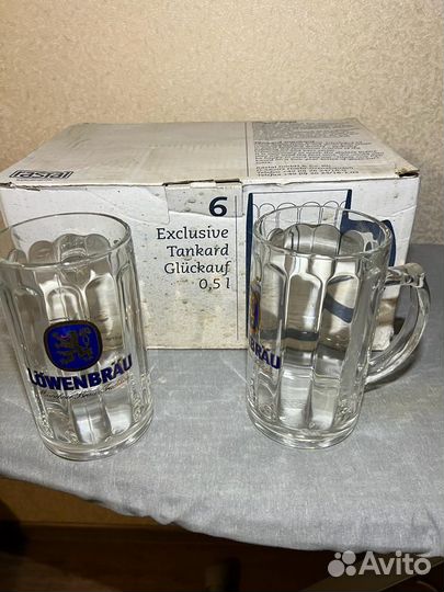 Пивные бокалы 0.3 кружка-0.5