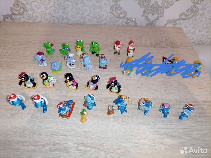 Киндеры 90 х бегемоты пингвины акулы