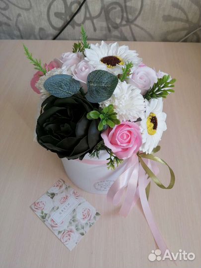 Букеты из мыльных ароматных цветов