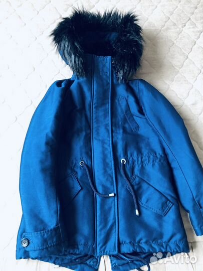 Парка с мехом benetton