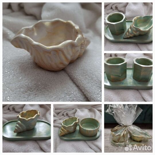 Кашпо из гипса