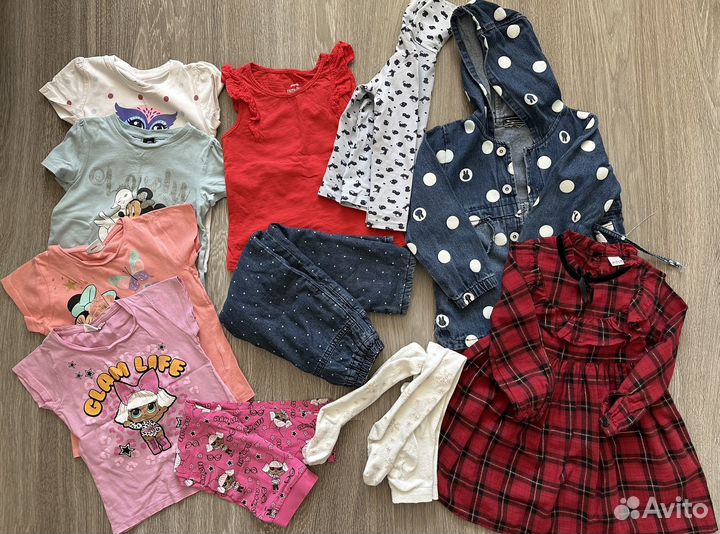 Вещи пакетом на девочку 98