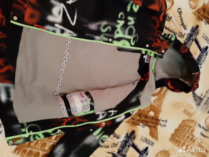 Куртка ветровка на флисе фирмы oldos